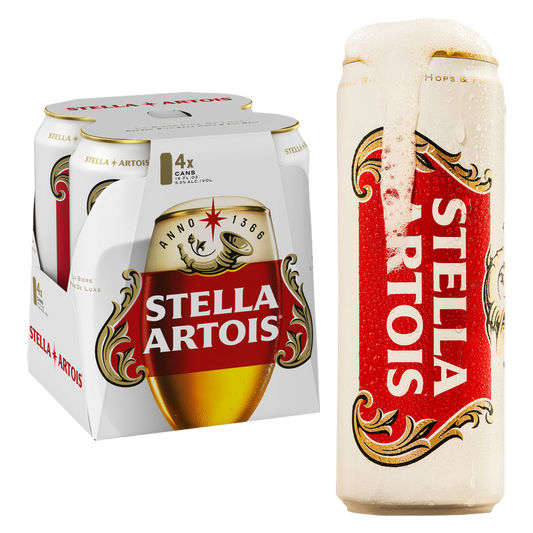Stella Artois 4pk 16oz Can 5% ABV