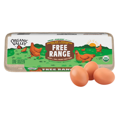 Organic Valley Large Free Range Brown Organic Eggs - 12ct