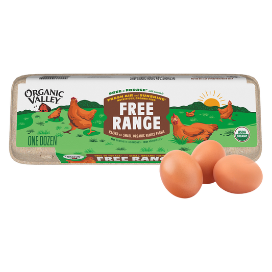 Organic Valley Large Free Range Brown Organic Eggs - 12ct