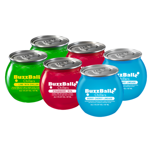 Buzzballz Cocktails 6pk Variety 200ml Bundle