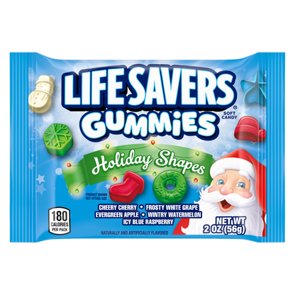 LIFE SAVERS Gummies Holiday Shapes Stocking Stuffers, 2 oz