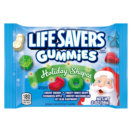 LIFE SAVERS Gummies Holiday Shapes Stocking Stuffers, 2 oz