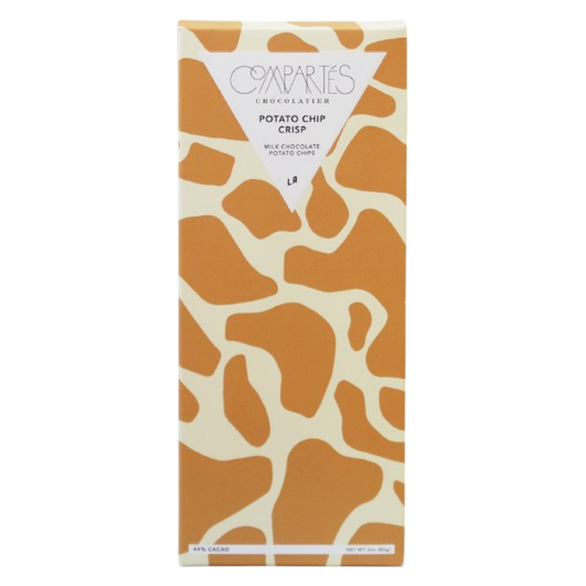 Compartes Potato Chip Crisp Milk Chocolate Bar, 3.2 oz