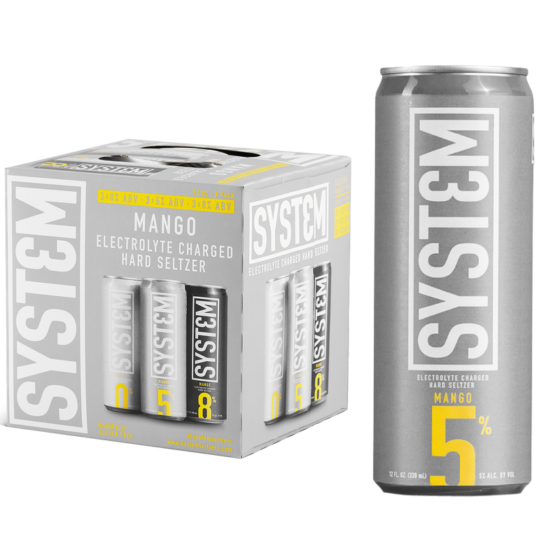 System Seltzers Mango 9pk 12oz Can 0,5,8% ABV