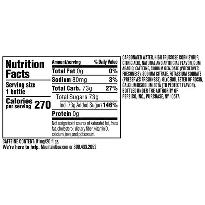 Mountain Dew Dew VooDew 20oz Btl