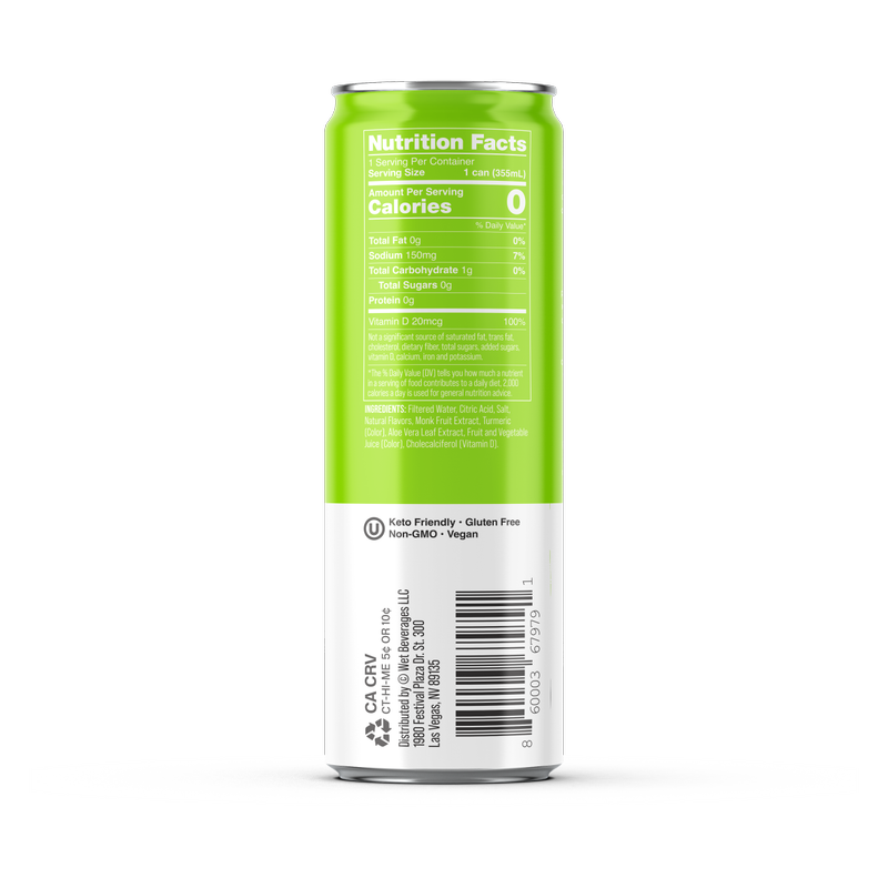 Wet Hydration Peach Pineapple Water 12oz Can