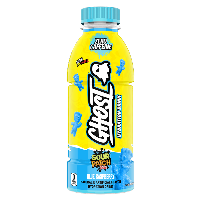 GHOST HYDRATION Sour Patch Kids Blue Raspberry 16.9oz Btl