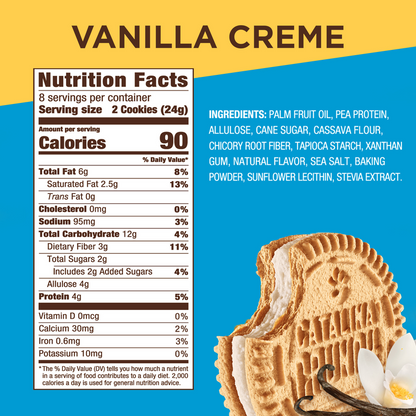 Catalina Crunch Vanilla Creme Keto Sandwich Cookie, 6.8oz
