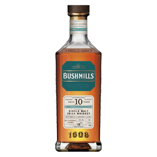 Bushmills Private Reserve Limited Release 10 Year Old: Burgundy Casks Irish Whiskey 750ml (94 Proof)