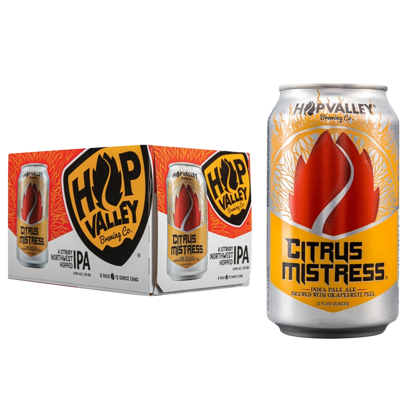 Hop Valley Citrus Mistress IPA 6pk 12oz Can