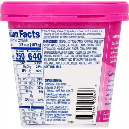 Baskin Robbins Cotton Candy Ice Cream