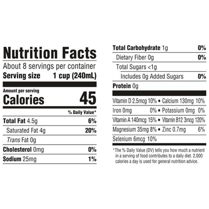 So Delicious Organic Unsweetened Coconut Milk 64oz