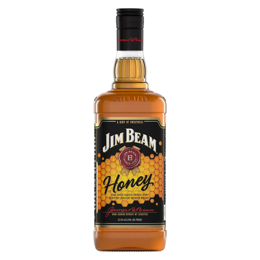 Jim Beam Honey Whiskey 1L (65 Proof)