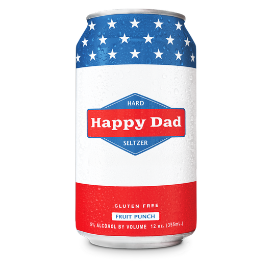Happy Dad Hard Seltzer Fruit Punch Single 12oz Can