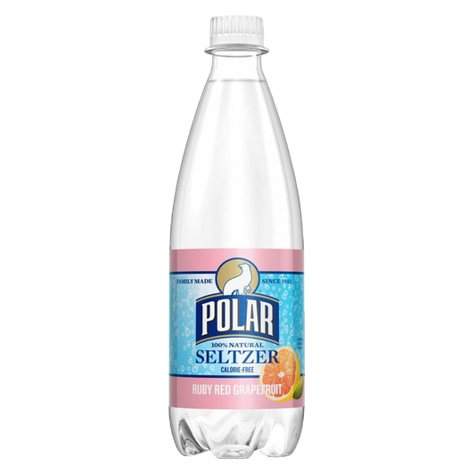 Polar Ruby Red Grapefruit Seltzer Water 20oz Btl