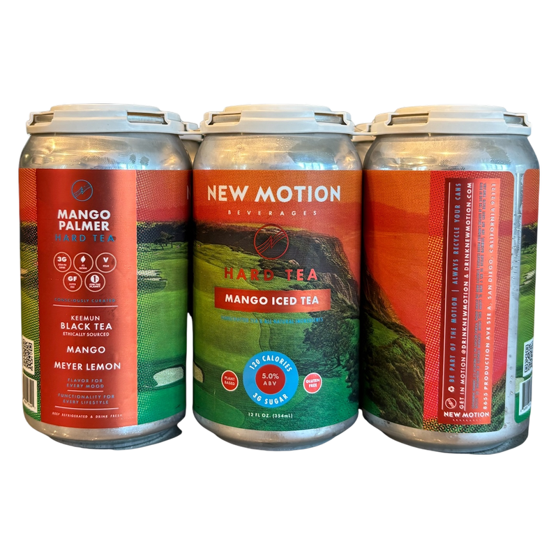 New Motion Mango Iced Tea 6pk 12oz Can