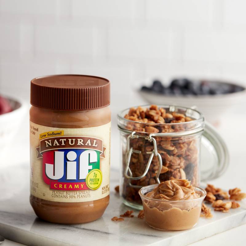 JIF Natural Peanut Butter Creamy Spread, 16oz.