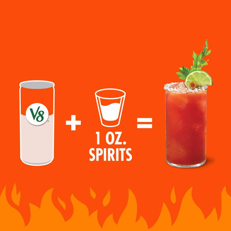 V8 Spicy Bloody Mary Mix 8oz 6pk Can