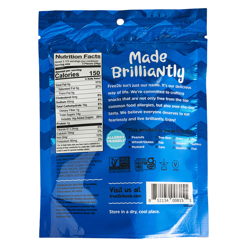 Free 2 B Mini Sea Salt Caramel Cups 3.5oz