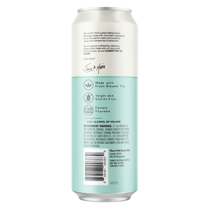Owl's Brew Boozy Tea White Tea & Watermelon 19.2oz Can 4.8% ABV
