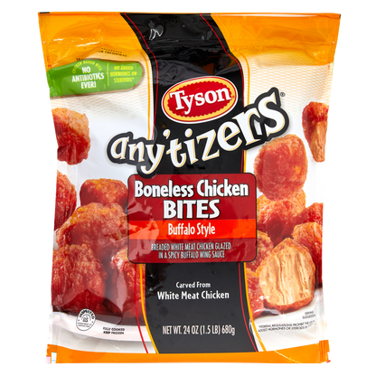 Tyson Any'tizers Frozen Buffalo Style Boneless Chicken Bites 24oz