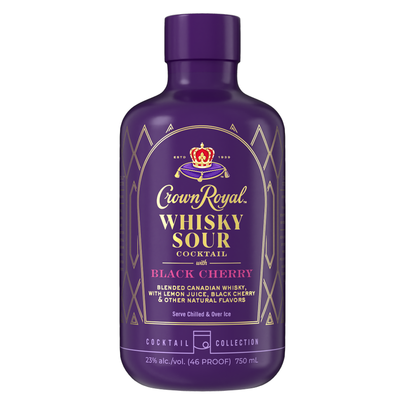 Crown Royal Black Cherry Whiskey Sour 750ml Bottle
