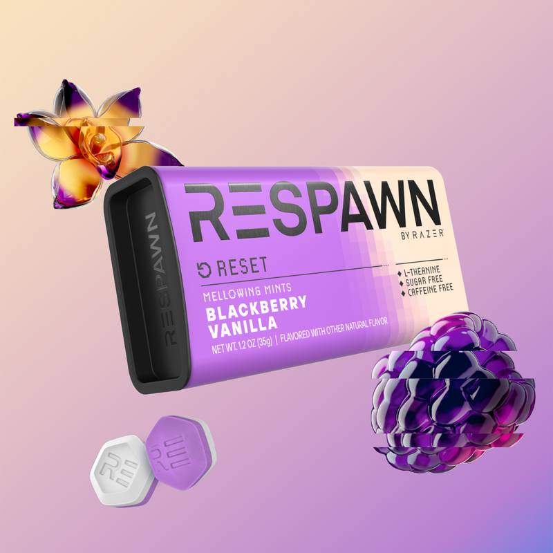 5 Gum Respawn Blackberry Vanilla Mints, 1oz