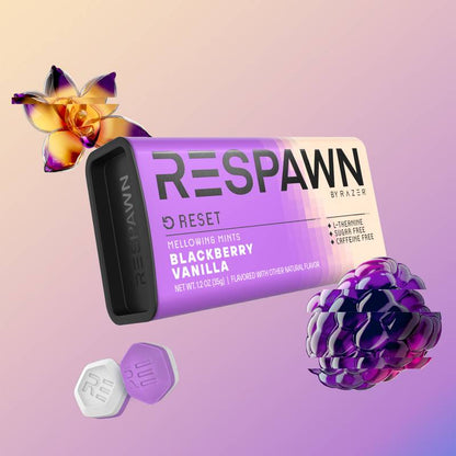 5 Gum Respawn Blackberry Vanilla Mints, 1oz