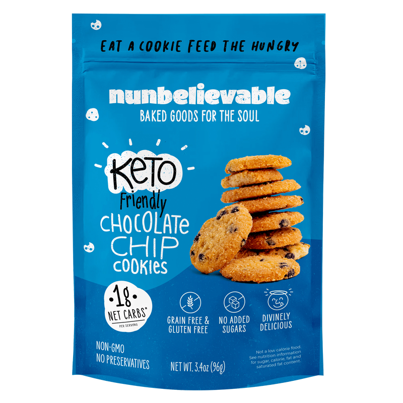 Nunbelievable Keto Chocolate Chip Cookies 3.4oz