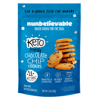 Nunbelievable Keto Chocolate Chip Cookies 3.4oz