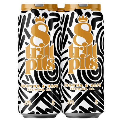 Crown & Hops 8 Trill Pills Pilsner 4pk 16oz Can 5% ABV