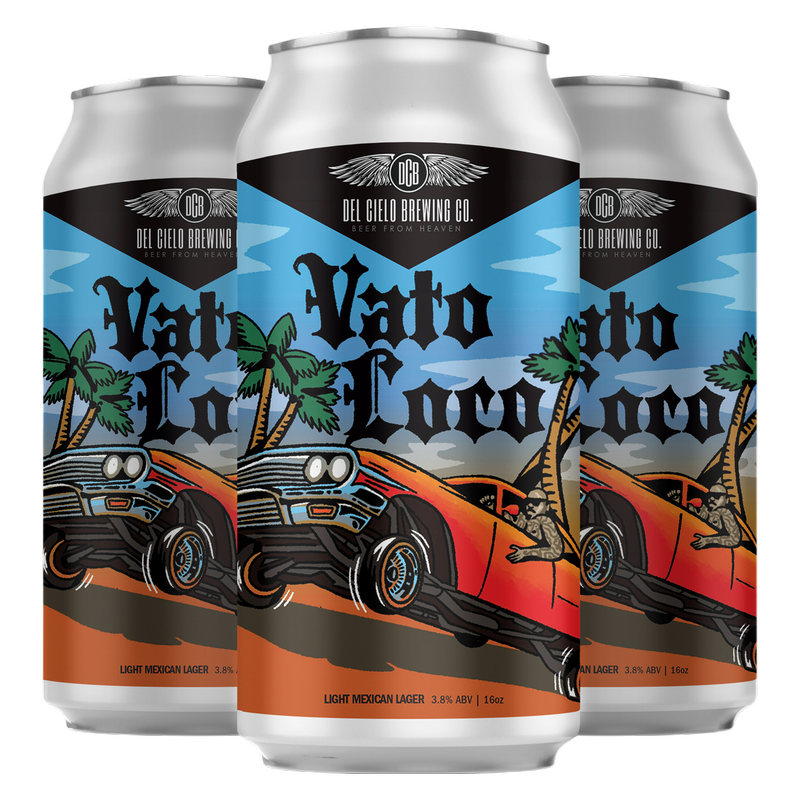 Del Cielo Brewing Co. Vato Loco Light Mexican Lager (4PKC 16OZ)