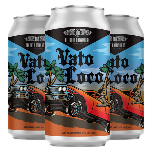 Del Cielo Brewing Co. Vato Loco Light Mexican Lager (4PKC 16OZ)