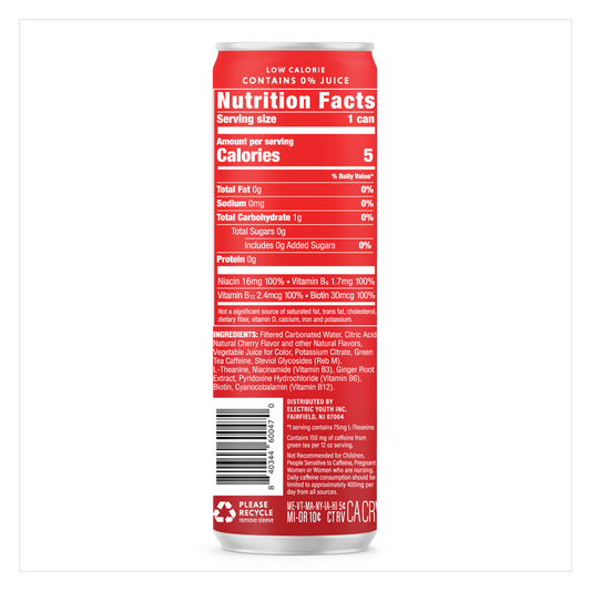 Gorgie Cherry Lime Energy Drink 12oz Can