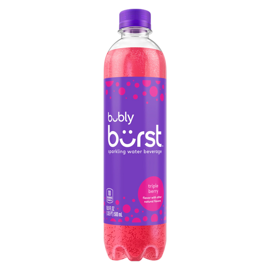 Bubly Burst Triple Berry 16.9oz Btl
