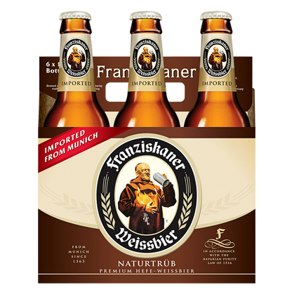 Franziskaner Hefe-Weissbier 6pk 12oz Btl