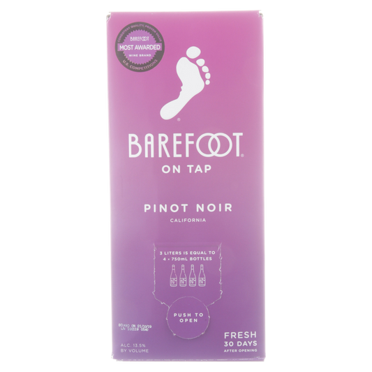 Barefoot Cellars On Tap Pinot Noir Red Wine 3 L Box