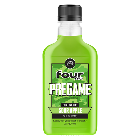 Four Loko Pregame Sour Apple Single 200ml Btl 13.9% ABV