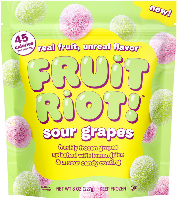 Fruit Riot Frozen Sour Grapes 8oz