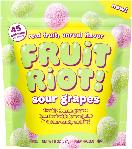 Fruit Riot Frozen Sour Grapes 8oz
