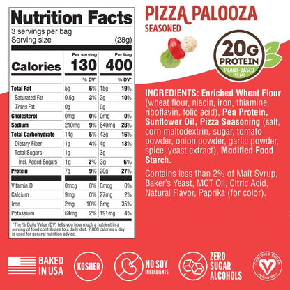 Lenny & Larry’s Pizza Palooza Fitzels Protein Pretzels, 3oz