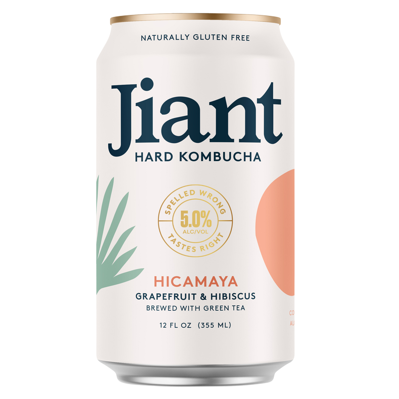 Jiant Hard Kombucha Hicamaya Grapefruit & Hibiscus (6PKC 12 OZ)