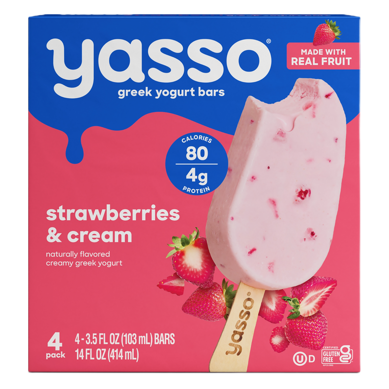 Yasso Strawberries & Cream Bars 4ct