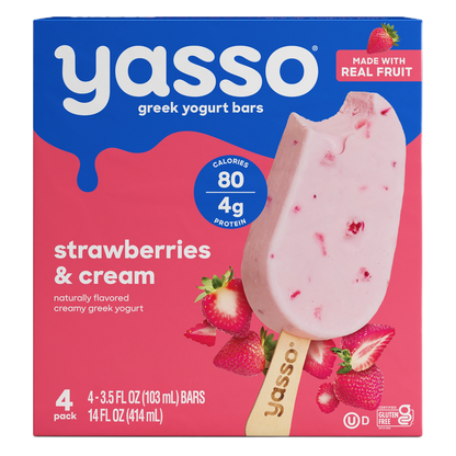 Yasso Strawberries & Cream Bars 4ct