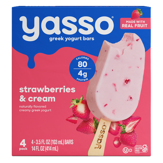 Yasso Strawberries & Cream Bars 4ct