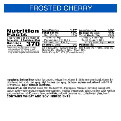 Pop-Tarts Frosted Cherry Breakfast Toaster Pastries 2ct