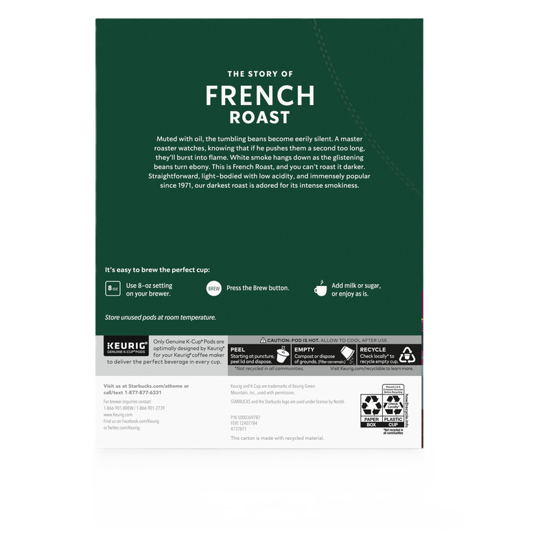 Starbucks K-Cup French Roast Coffee 4.2oz 10ct