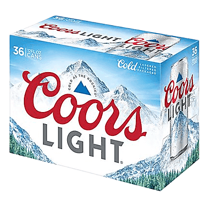 Coors Light 36pk 12oz Can