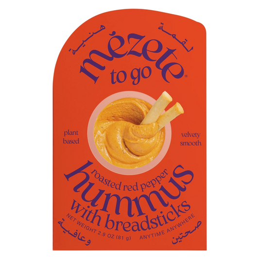 Mezete Hummus On the Go Fire Roasted Red Pepper Breadsticks 2.86oz