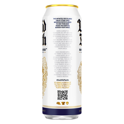 Liquid Death Mountain Water 8pk 19.2 oz King Size Can- XL